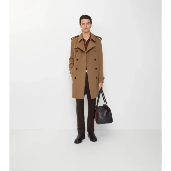 Halvlang trenchcoat i kashmir Halvlang trenchcoat i kashmir