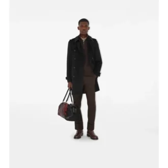 Halvlang trenchcoat i kashmir