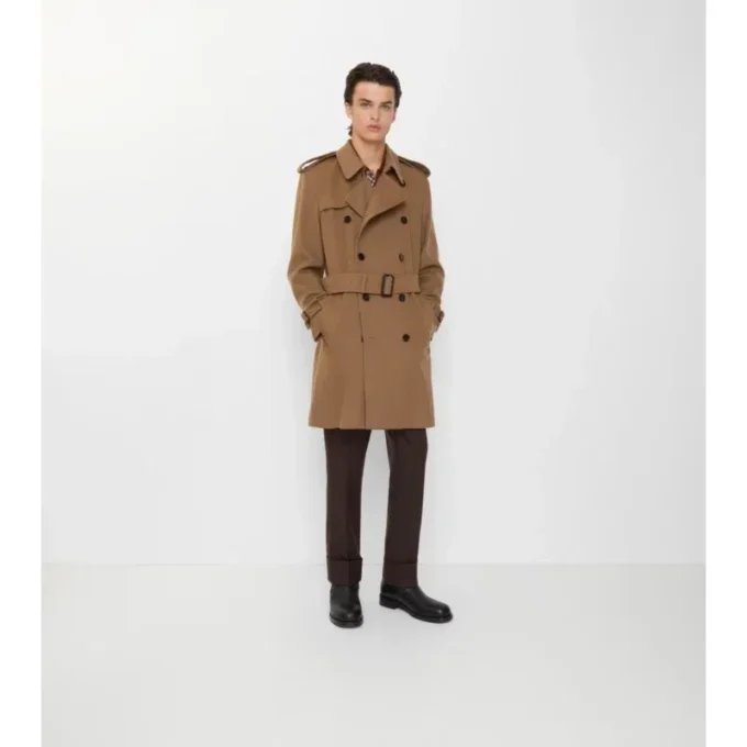 Halvlang trenchcoat i kashmir Halvlang trenchcoat i kashmir