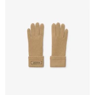 Handskar i ullblandning med logotyp