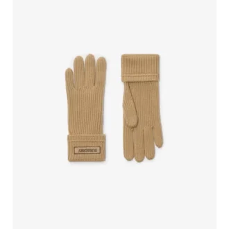 Handskar i ullblandning med logotyp