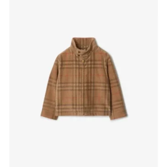 Harringtonjacka i rutig corduroy