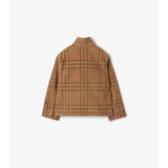 Harringtonjacka i rutig corduroy