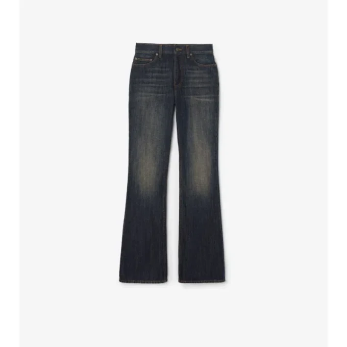 Högmidjade bootcut-jeans Högmidjade bootcut-jeans