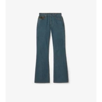 Högmidjade bootcut-jeans Högmidjade bootcut-jeans