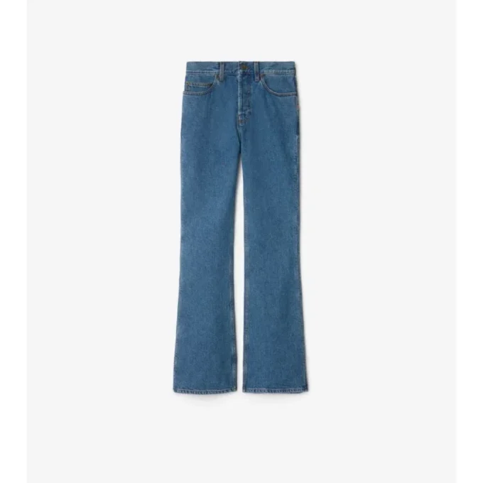 Högmidjade bootcut-jeans Högmidjade bootcut-jeans