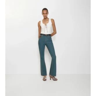Högmidjade bootcut-jeans Högmidjade bootcut-jeans