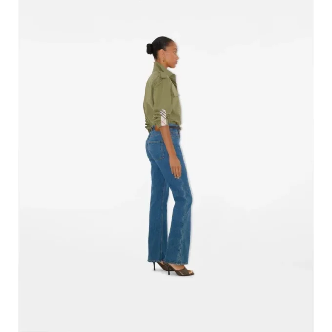 Högmidjade bootcut-jeans Högmidjade bootcut-jeans