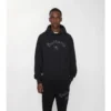 Hoodie i bomull med gotisk logotyp Hoodie i bomull med gotisk logotyp