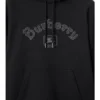Hoodie i bomull med gotisk logotyp Hoodie i bomull med gotisk logotyp