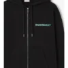 Hoodie i bomull med Heritage-logotyp och dragkedja Hoodie i bomull med Heritage-logotyp och dragkedja