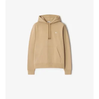 Hoodie i bomull med Knight Stamp