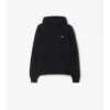 Hoodie i bomull med Knight Stamp Hoodie i bomull med Knight Stamp