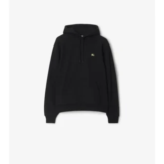 Hoodie i bomull med Knight Stamp