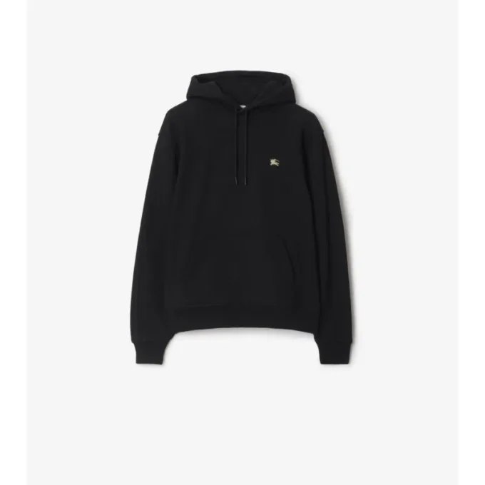 Hoodie i bomull med Knight Stamp Hoodie i bomull med Knight Stamp