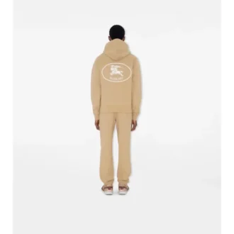 Hoodie i bomull med Knight Stamp