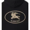 Hoodie i bomull med Knight Stamp Hoodie i bomull med Knight Stamp