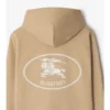 Hoodie i bomull med Knight Stamp Hoodie i bomull med Knight Stamp
