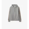 Hoodie i bomull med rutmönster Hoodie i bomull med rutmönster