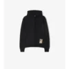 Hoodie i bomull med rutmönster Hoodie i bomull med rutmönster