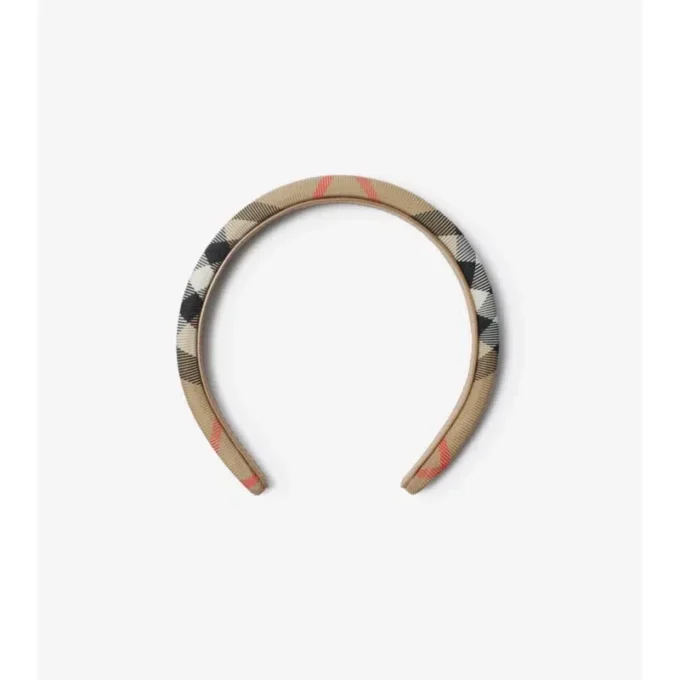 Hårband i nylon med rutmönster Hårband i nylon med rutmönster