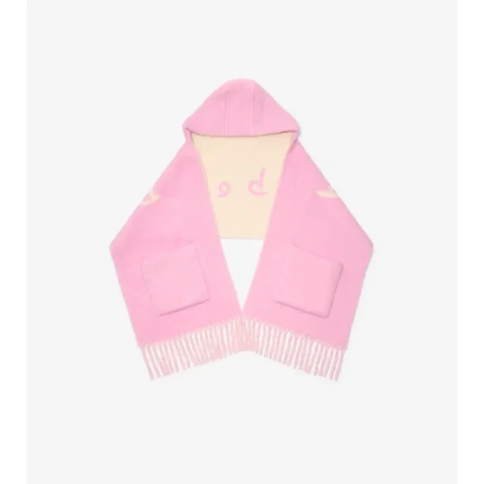 Huvtröja i alpaca-ullblandning med logotyp Huvtröja i alpaca-ullblandning med logotyp