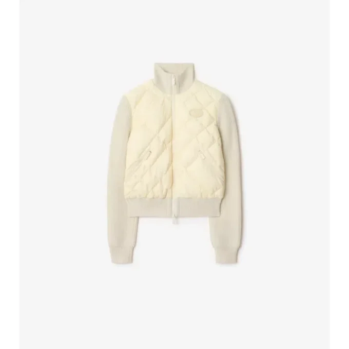Jacka i nylon och ull med Check-Stitch