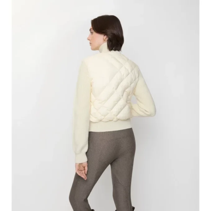 Jacka i nylon och ull med Check-Stitch