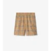 Jersey-shorts med rutmönster Jersey-shorts med rutmönster