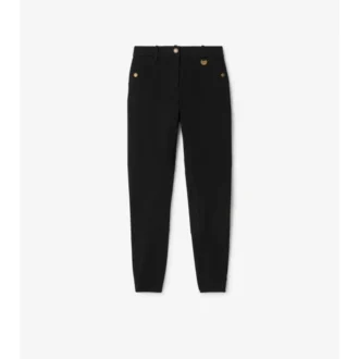 Jodhpurs i stretchbomull med fiskbensmönster