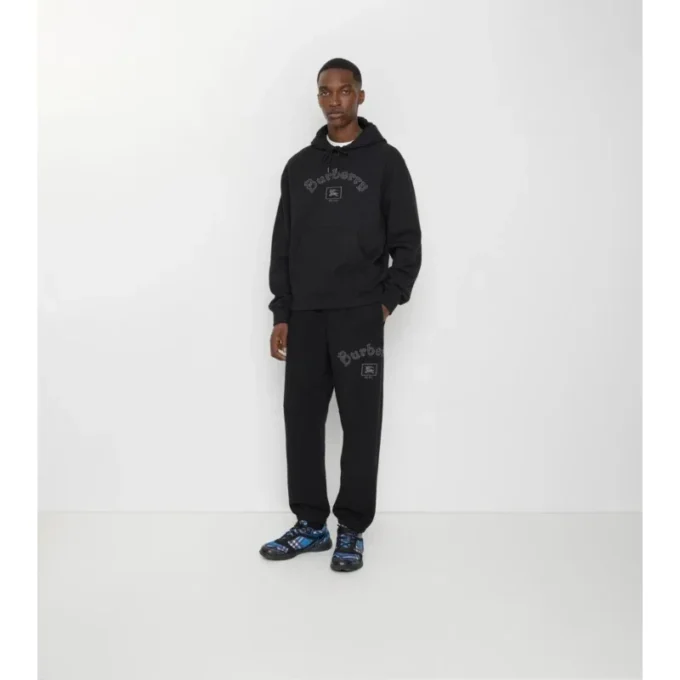 Joggingbyxor i bomull med gotiskt logo Joggingbyxor i bomull med gotiskt logo