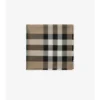 Kashmir- och silkescarf med rutmönster Kashmir- och silkescarf med rutmönster