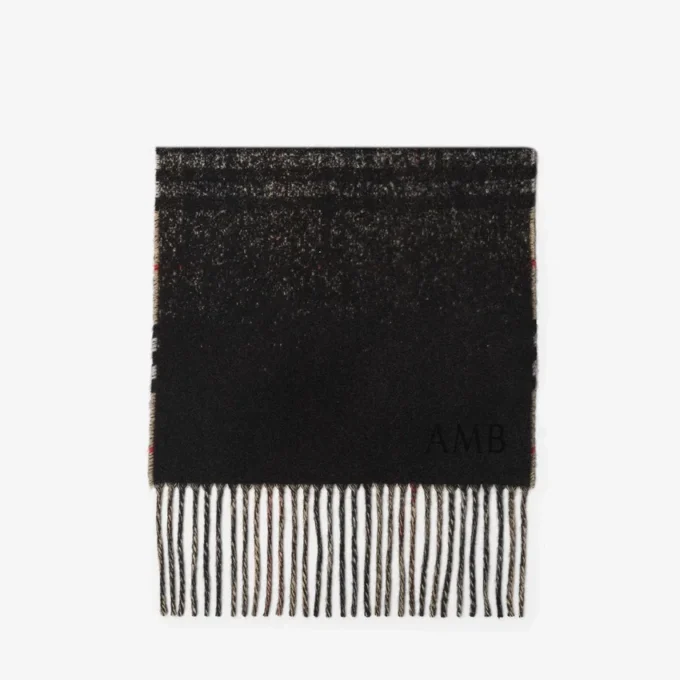 Kashmirscarf med gradientmönster Kashmirscarf med gradientmönster
