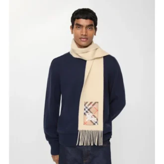 Kashmirscarf med rutmönster