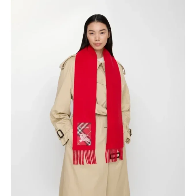 Kashmirscarf med rutmönster Kashmirscarf med rutmönster