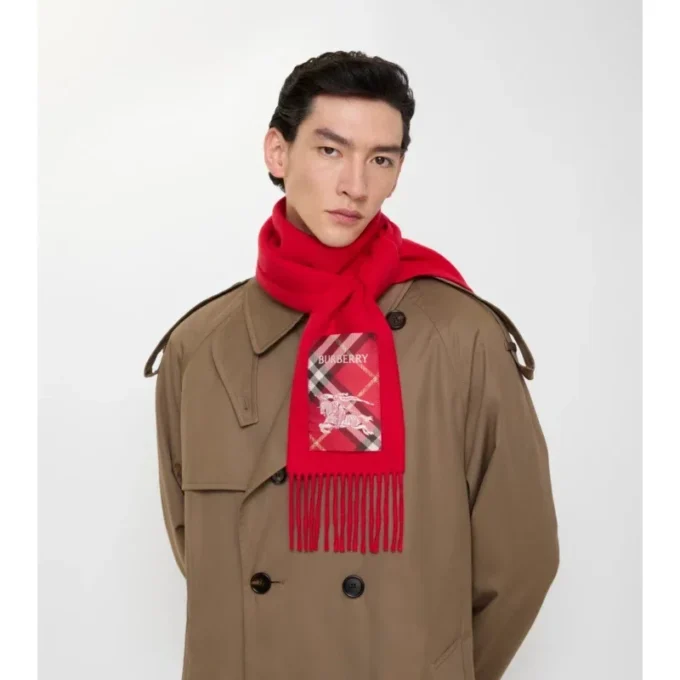 Kashmirscarf med rutmönster Kashmirscarf med rutmönster