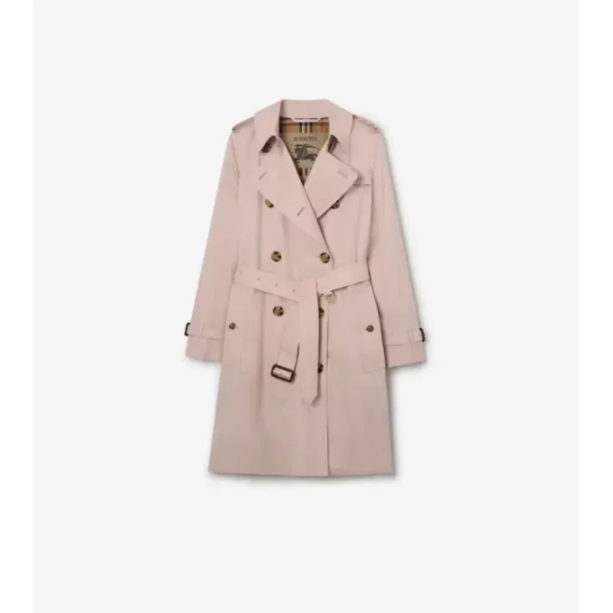 Kensington-trenchcoat i Tropical Gabardine i medellängd Kensington-trenchcoat i Tropical Gabardine i medellängd