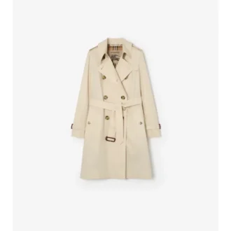 Kensington-trenchcoat i Tropical Gabardine i medellängd
