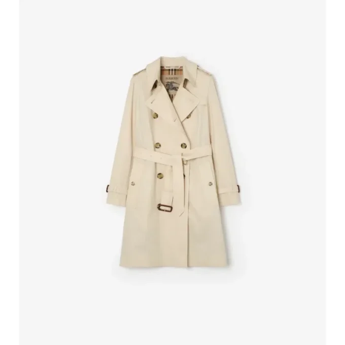 Kensington-trenchcoat i Tropical Gabardine i medellängd Kensington-trenchcoat i Tropical Gabardine i medellängd