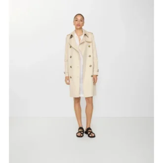 Kensington-trenchcoat i Tropical Gabardine i medellängd