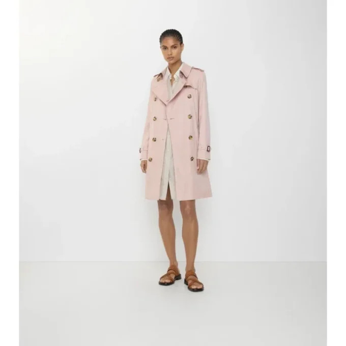 Kensington-trenchcoat i Tropical Gabardine i medellängd Kensington-trenchcoat i Tropical Gabardine i medellängd