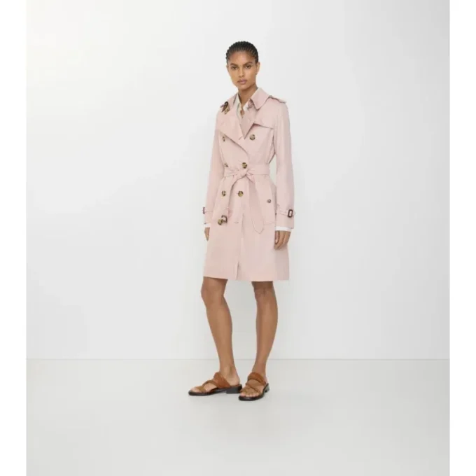Kensington-trenchcoat i Tropical Gabardine i medellängd Kensington-trenchcoat i Tropical Gabardine i medellängd