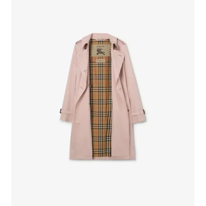 Kensington-trenchcoat i Tropical Gabardine i medellängd Kensington-trenchcoat i Tropical Gabardine i medellängd
