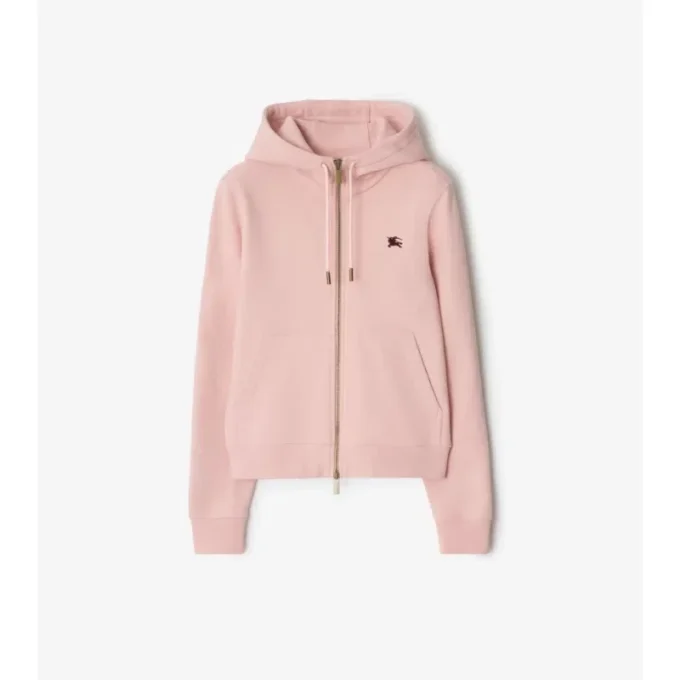 Knight Stamp-hoodie i bomull med dragkedja Knight Stamp-hoodie i bomull med dragkedja