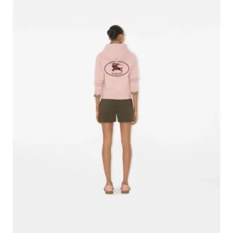 Knight Stamp-hoodie i bomull med dragkedja