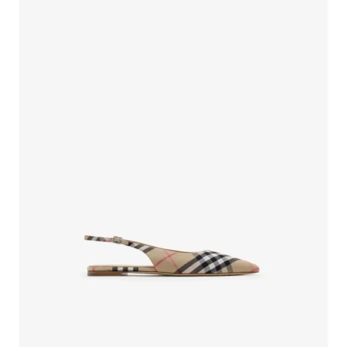 Kolla in Dame Slingback-ballerinaskor