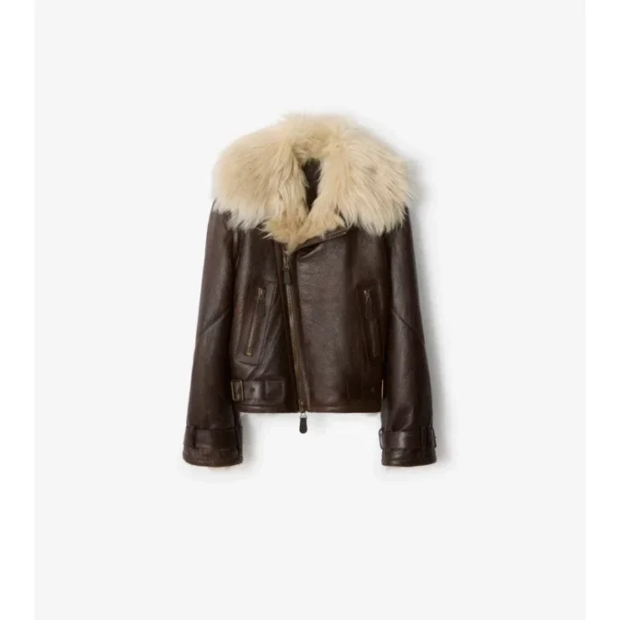 Kort aviatorjacka i shearling Kort aviatorjacka i shearling