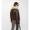 Kort aviatorjacka i shearling Kort aviatorjacka i shearling