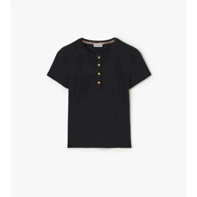 Kort bomullst-shirt Kort bomullst-shirt
