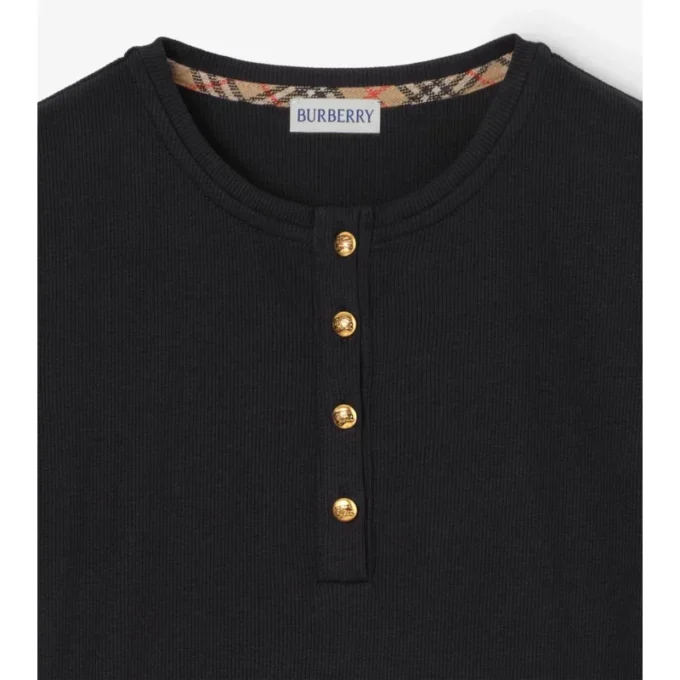 Kort bomullst-shirt Kort bomullst-shirt
